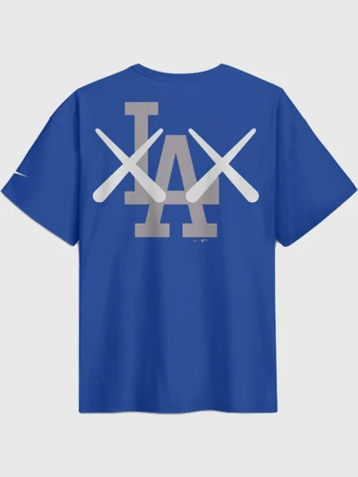LA Dodgers Nike x KAWS Royal Elevated Max90 T-Shirt For Sale