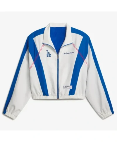 LA Dodgers Off-Season x MLB White Full-Zip Track Jacket