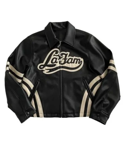 La Fam Retro Varsity Leather Jacket