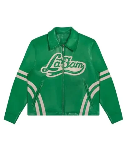 La Fam Retro Varsity Leather Jacket