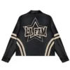 La Fam Retro Varsity Leather Jacket