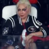 Lady Gaga Super Bowl Black Varsity Jacket