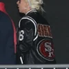 Lady Gaga Super Bowl Black Varsity Jacket