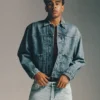 Lamine Yamal American Eagle Blue Denim Jacket