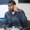 Lamine Yamal American Eagle Blue Denim Jacket