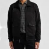 Lawrence Black Suede Bomber Jacket
