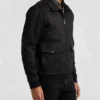Lawrence Black Suede Bomber Jacket