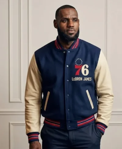 LeBron James Philadelphia 76ers Letterman Jacket