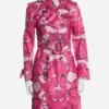 Lexi Minetree Elle 2026 Pink Graphic Coat