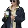Lily Collins Paris 2026 Black Jacket