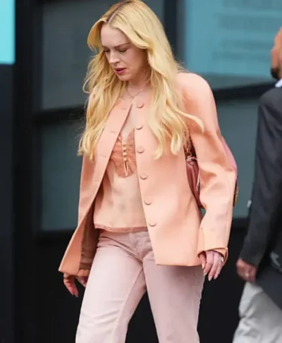 Lindsay Lohan Count My Lies Peach Jacket