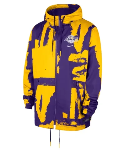 Los Angeles Lakers Nike Courtside Club Full Zip Jacket