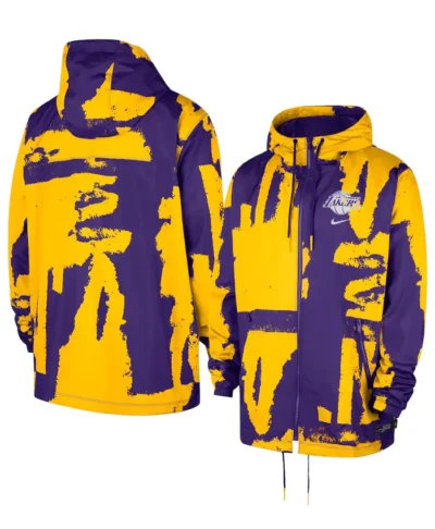 Los Angeles Lakers Nike Courtside Club Full Zip Jacket