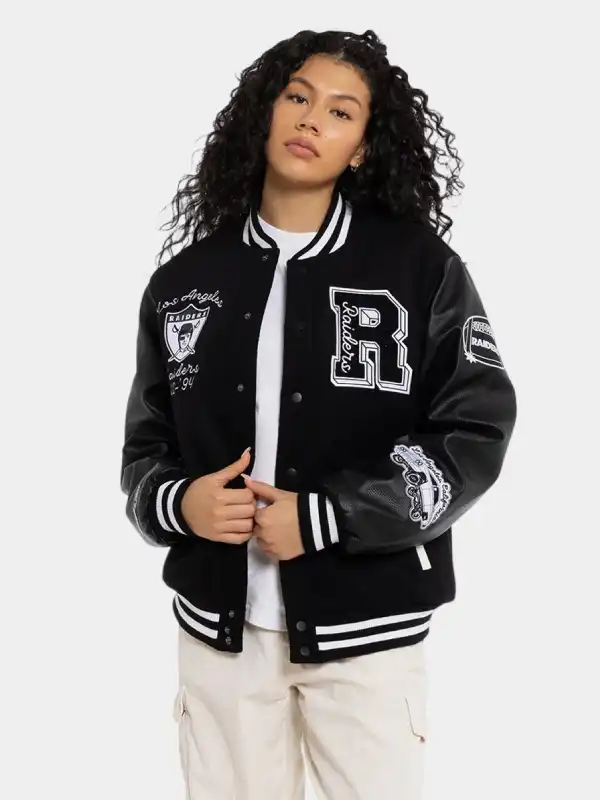 Los Angeles Raiders World Champs Varsity Jacket for sale