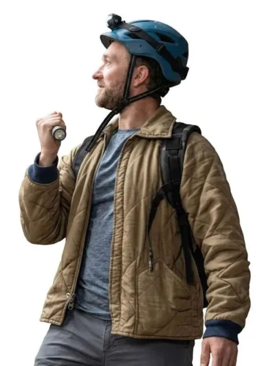 Louis James Quilted Bomber Jacket