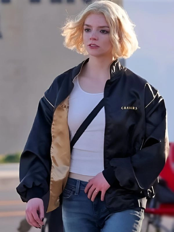 Lucky S01 Anya Taylor-Joy Black Bomber Jacket