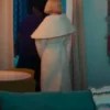 Lucky S01 Anya Taylor-Joy White Belted Coat