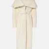 Lucky S01 Anya Taylor-Joy White Belted Coat