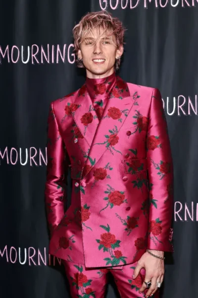 Machine Gun Kelly Rose Black Suit
