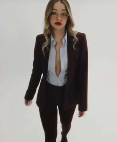 Madelyn Cline Dark Red Blazer