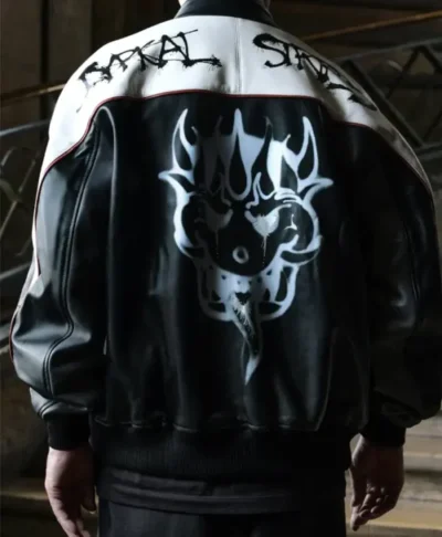 Mark Gonzales Y-3 Leather Biker Jacket