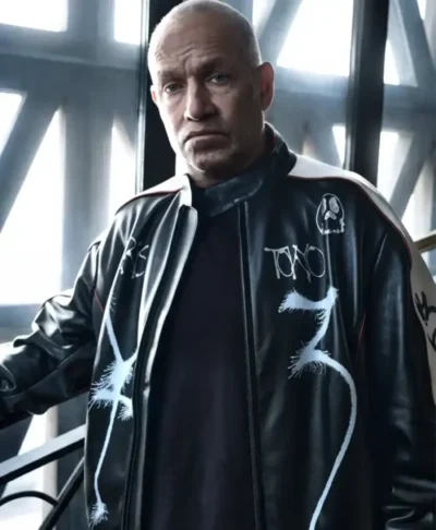 Mark Gonzales Y-3 Leather Biker Jacket
