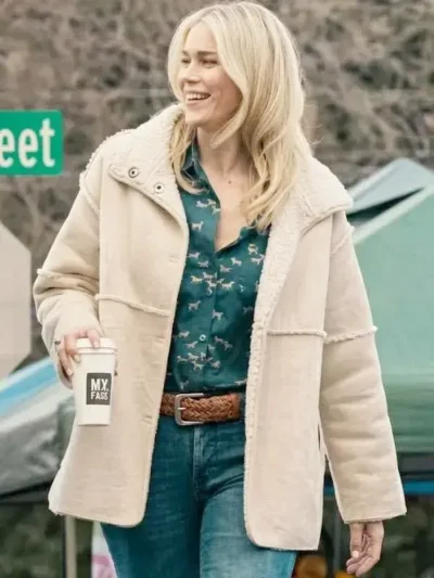 Marshals Dolly Weaver Beige Shearling Jacket