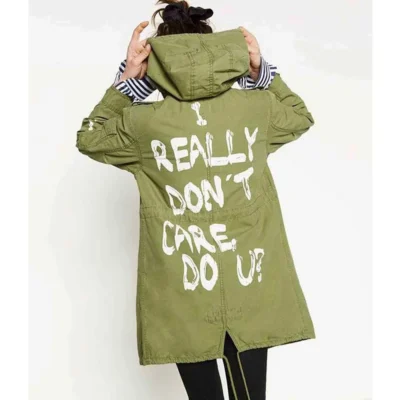 Melania Trump I Really Don’t Care Do U Green Hooded Jacket