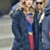 Melissa Benoist Supergirl Inspired Blue Coat