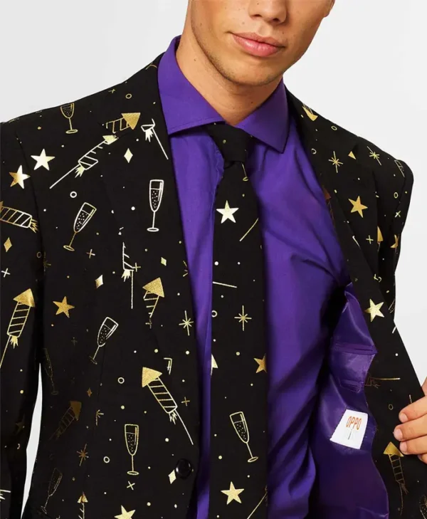 Men’s Black Fireworks Suit