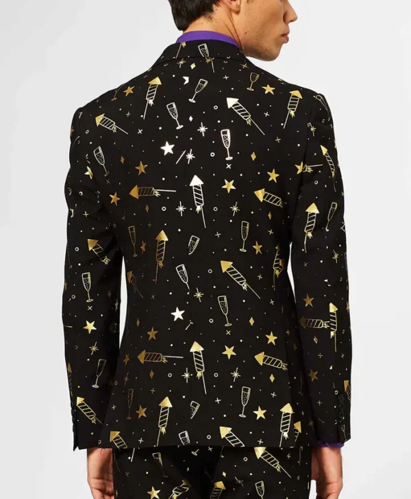 Men’s Black Fireworks Suit