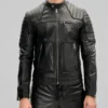 Men’s Black Leather Rider Biker Jacket