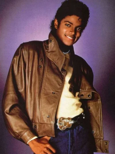 Michael Jackson Brown Leather Jacket