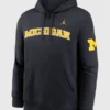 Michigan Wolverines Sideline Club Nike Hoodie
