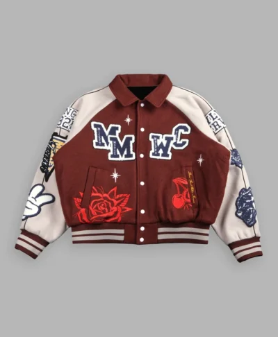 Mickey Mouse Wolves Club Maroon Varsity Jacket
