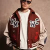 Mickey Mouse Wolves Club Maroon Varsity Jacket