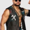 Mike Santana TNA Rebellion 2026 Black Leather Vest