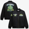 Mitchell & Ness 2026 Draft Satin Full-Zip Bomber Jacket