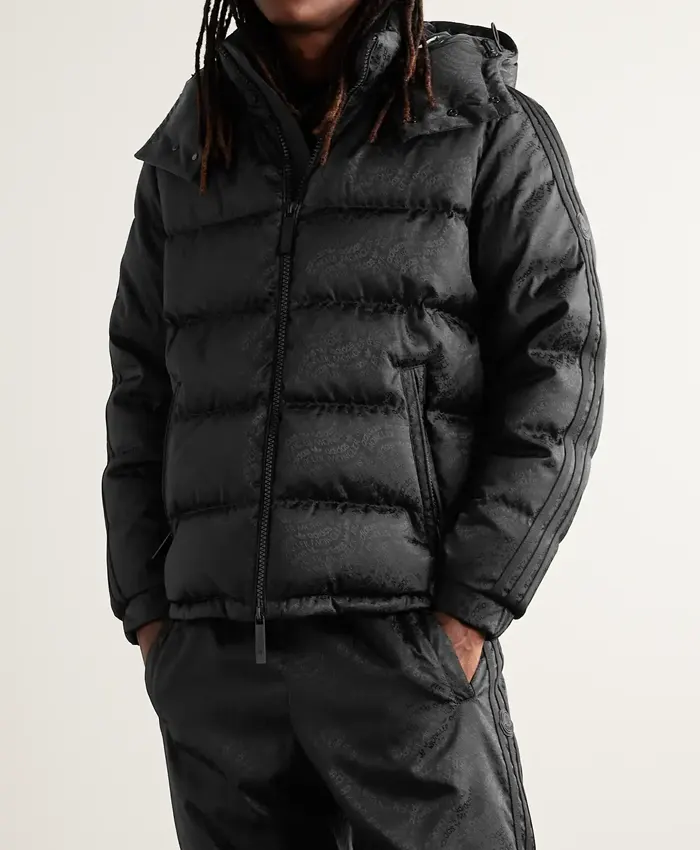 Moncler X Adidas Alpbach Short Black Down Jacket