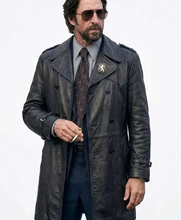 Motor City 2026 Pablo Schreiber Leather Coat