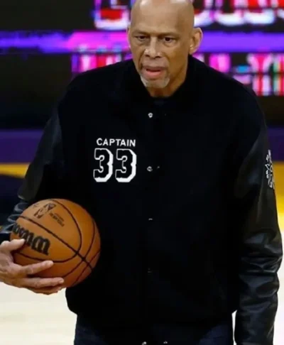 NBA Kareem Abdul-Jabbar Captain Letterman Jacket