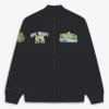 NFL Draft 2026 Black Satin Bomber Jacket