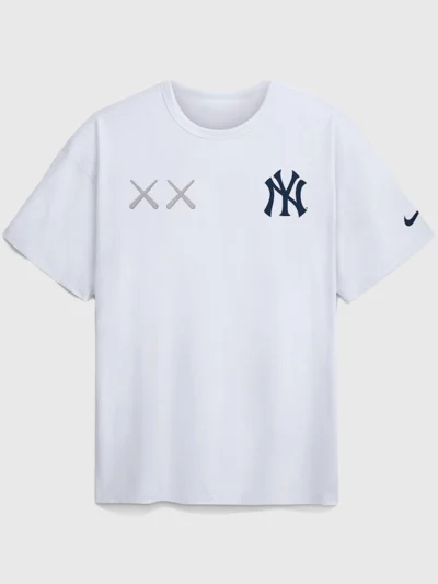NY Yankees Nike x KAWS White Elevated Max90 T-Shirt