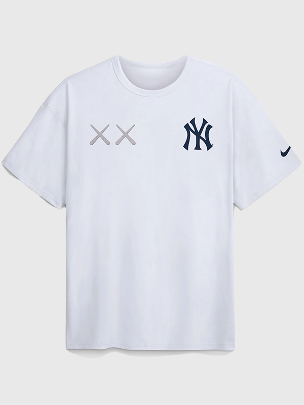 NY Yankees Nike x KAWS White Elevated Max90 T-Shirt