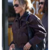 NYC Bella Hadid Brown Leather Jacket