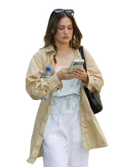 NYC Olivia Holt Beige Long Shirt