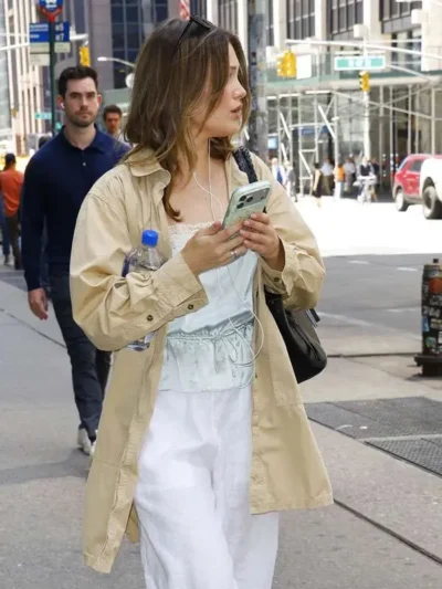NYC Olivia Holt Beige Long Shirt