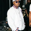 Nas x Jay Z Yankee Stadium White Varsity Jacket