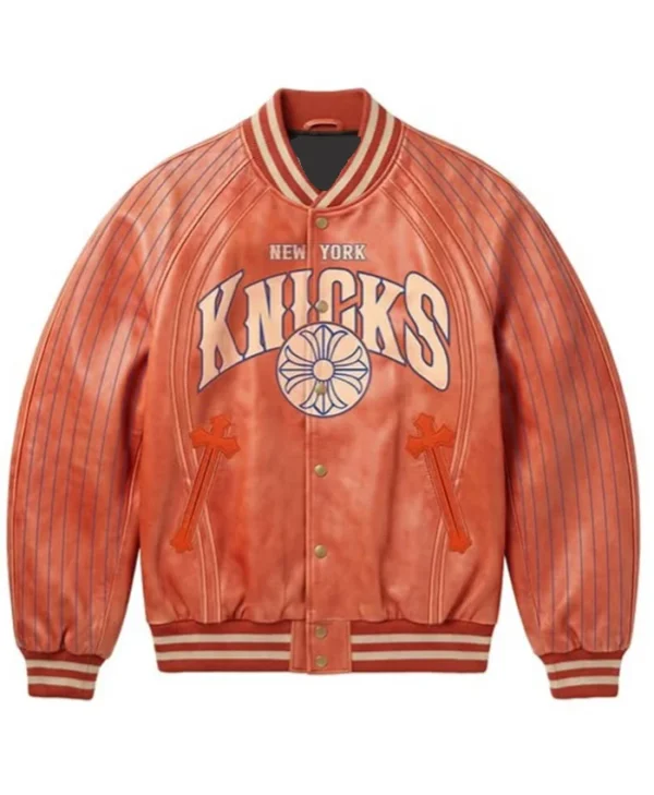 New York Knicks Chrome Hearts Varsity Jacket