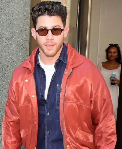 Nick Jonas NYC Red Jacket